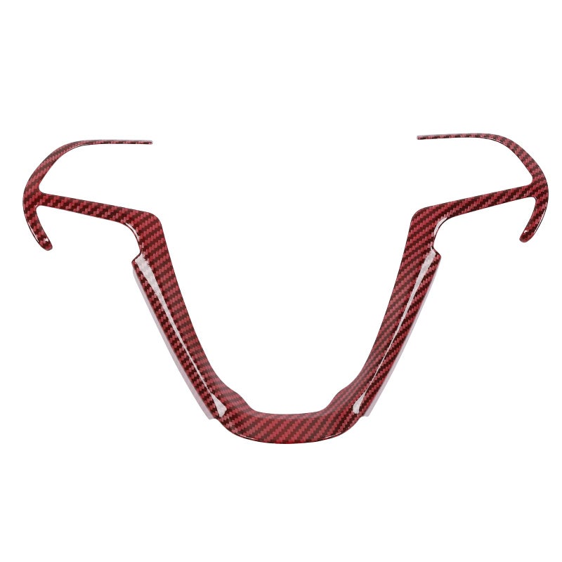 JeCar Steering Wheel Trim Cover Interior Decoration Trim Kit for 20142020 Jeep Grand Cherokee Jeep Cherokee Red Carbon Fiber - Image 2