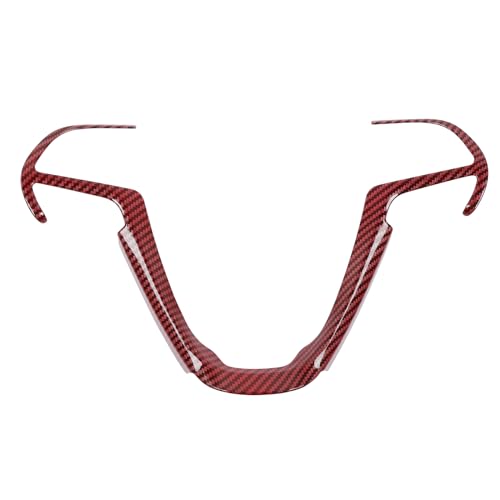 JeCar Steering Wheel Trim Cover Interior Decoration Trim Kit for 20142020 Jeep Grand Cherokee Jeep Cherokee Red Carbon Fiber - Image 1