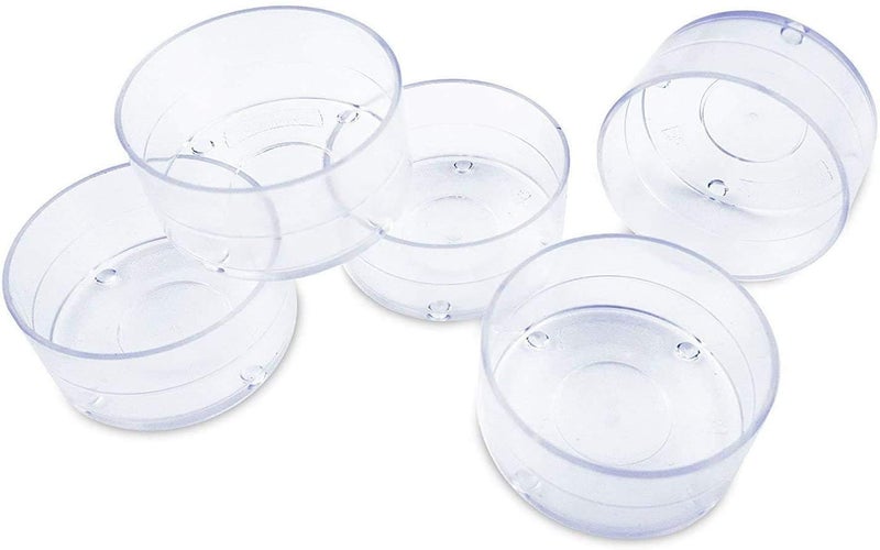Urban Moon Acrylic Round Shaped Tealight Cups, Polycarbonate Pre-Waxed Empty Tealight Containers/Mould for DIY Candle Making (50) - Image 2
