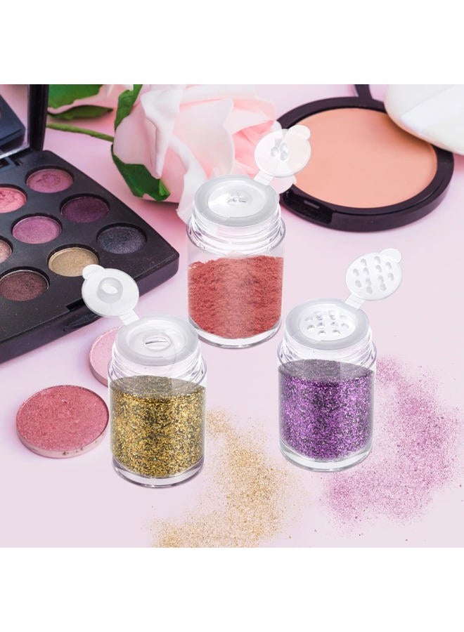 RAYNAG Set of 6 Mini Empty Loose Powder Bottle Travel Cosmetic Glitter Powder Eye Shadow Powder Box with Sifter and Lids - Image 2