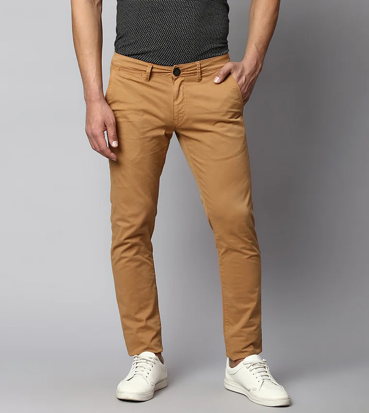 BEVERLY HILLS POLO CLUB Mid Rise Regular Fit Trousers