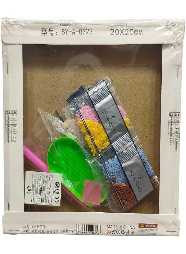 Diy 3D Diamond Painting Kit for Kids Develop Focus Skills and Patience, Improve Visual Coordination 20 X 20 cm (Cinnamoroll) - Image 2