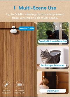 meross meross Smart Door & Window Sensor, Meross Hub Required, Mini Door Detector  - Image 5
