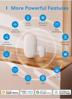 meross meross Smart Door & Window Sensor, Meross Hub Required, Mini Door Detector  - Image 2