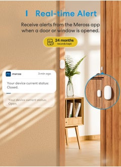 meross meross Smart Door & Window Sensor, Meross Hub Required, Mini Door Detector  - Image 3