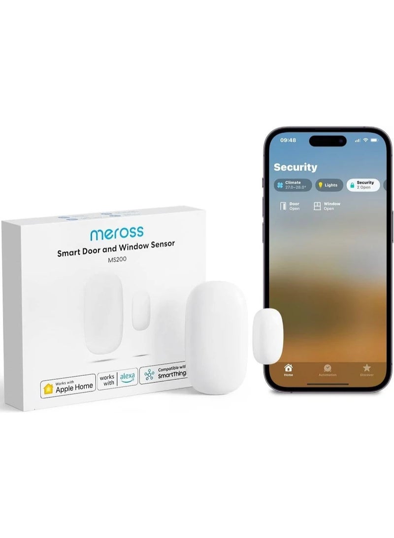meross Smart Door & Window Sensor, Meross Hub Required, Mini Door Detector - Image 1