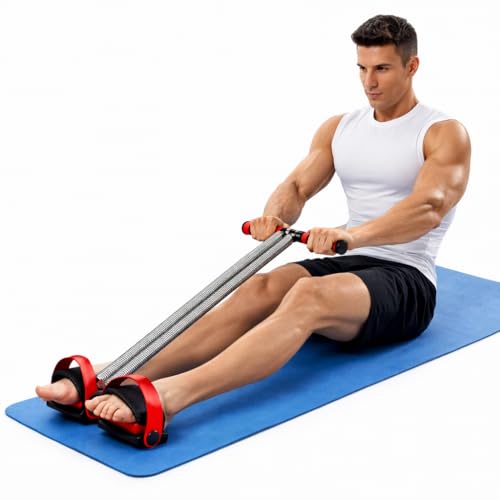 SUREFIT Double Spring Tummy Trimmer for Men & Women | Heavy Resistance Ab Exerciser | Foam Grip, Strong Pedals | Fat Burner, Waist & Belly Toning Equipment for Home Workout - Image 2
