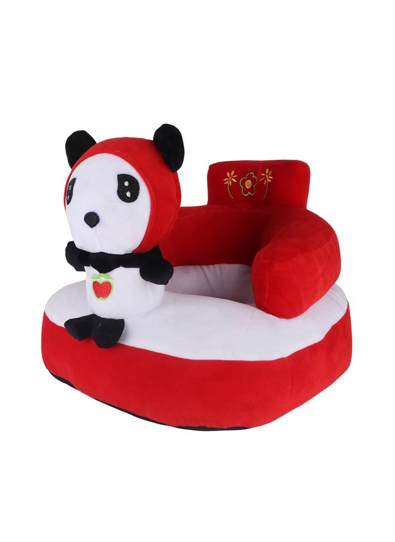 KIDS WONDERS KIDS WONDERS Baby Teddy Soft Sofa Seat Comfortable Soft Cushion Sofa Panda 30 cm Black White  - Image 2