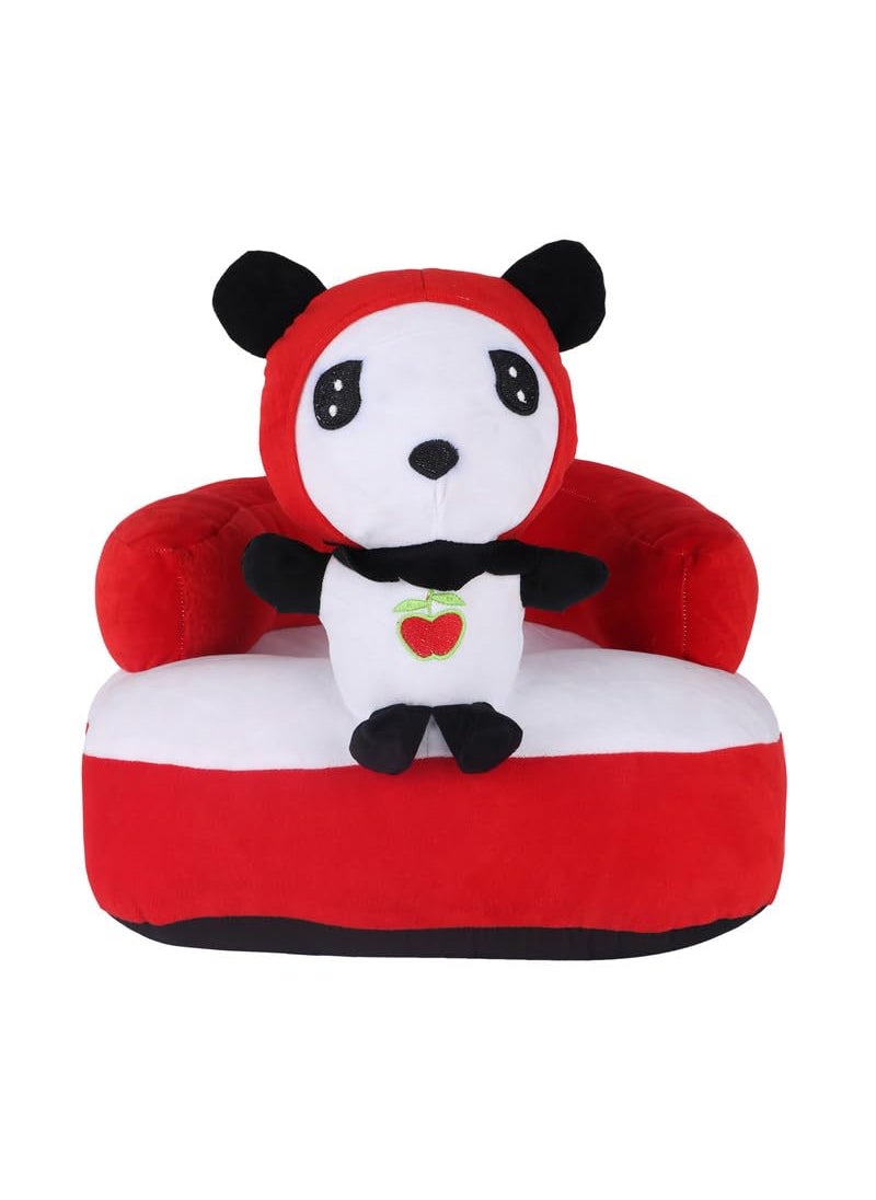 KIDS WONDERS KIDS WONDERS Baby Teddy Soft Sofa Seat Comfortable Soft Cushion Sofa Panda 30 cm Black White  - Image 1