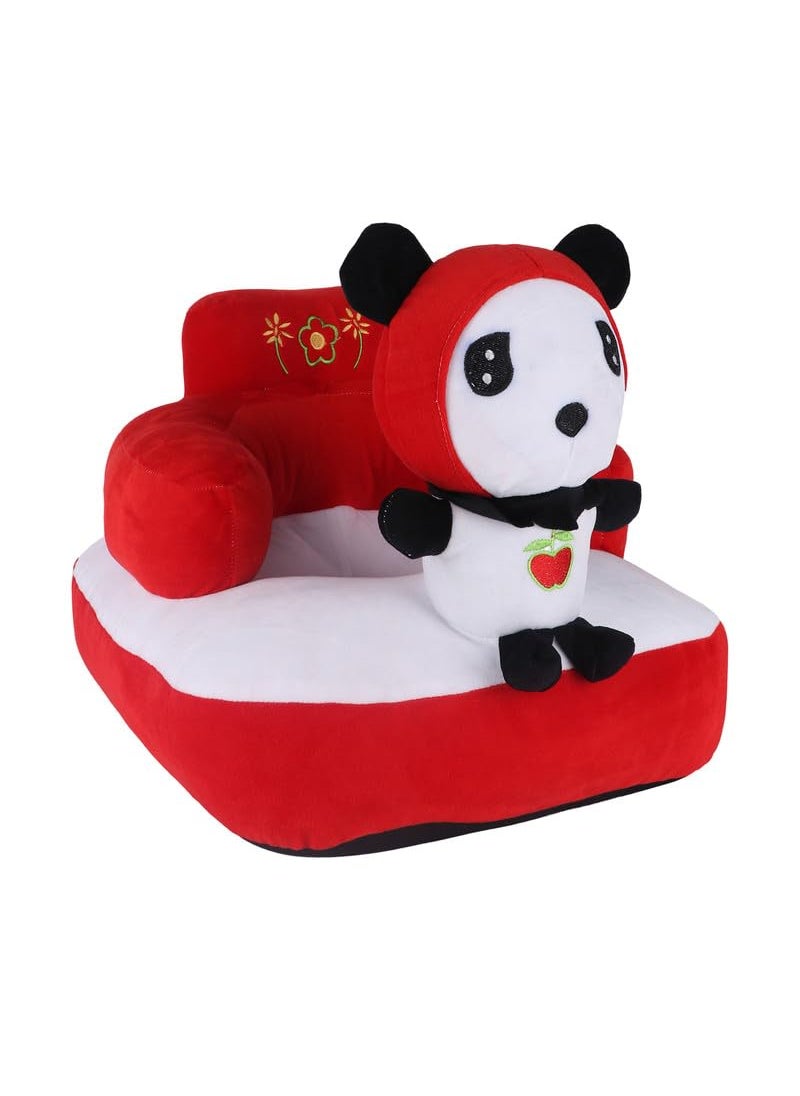 KIDS WONDERS KIDS WONDERS Baby Teddy Soft Sofa Seat Comfortable Soft Cushion Sofa Panda 30 cm Black White  - Image 3