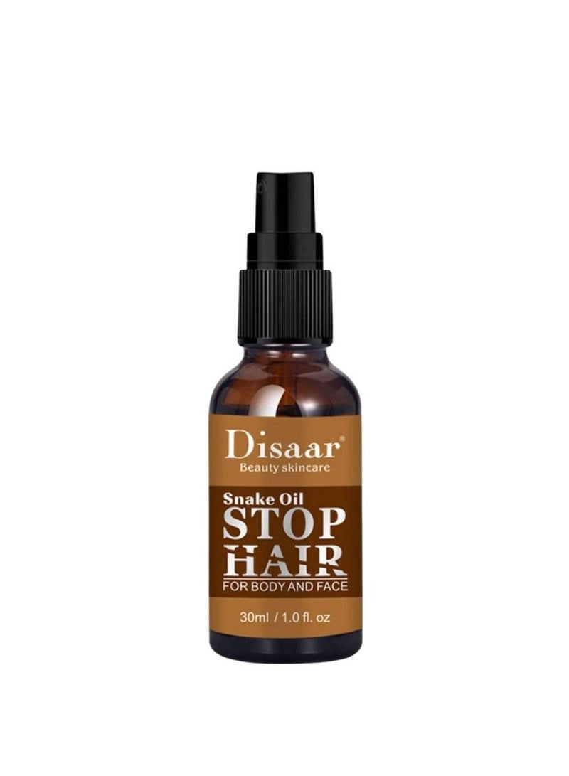 Disaar DISAAR BEAUTY Snake Oil Stop Hair Remover Body Face Spray, ure Natural Almond Oil 100ml and Hair Growth Essential Oil GINGER - Image 4