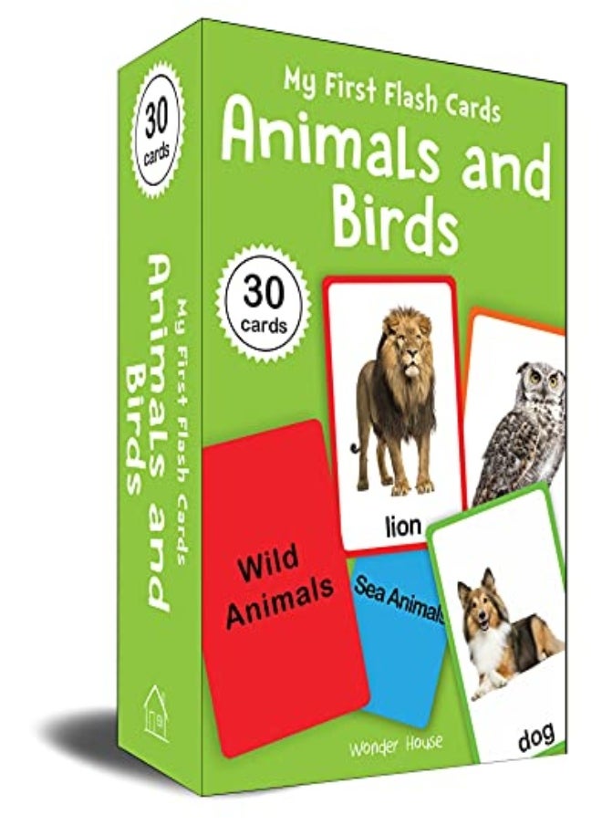 My First Flash Cards Animal And Birds 30 Early Learning Flash Cards For Kids by Wonder House Books Paperback 