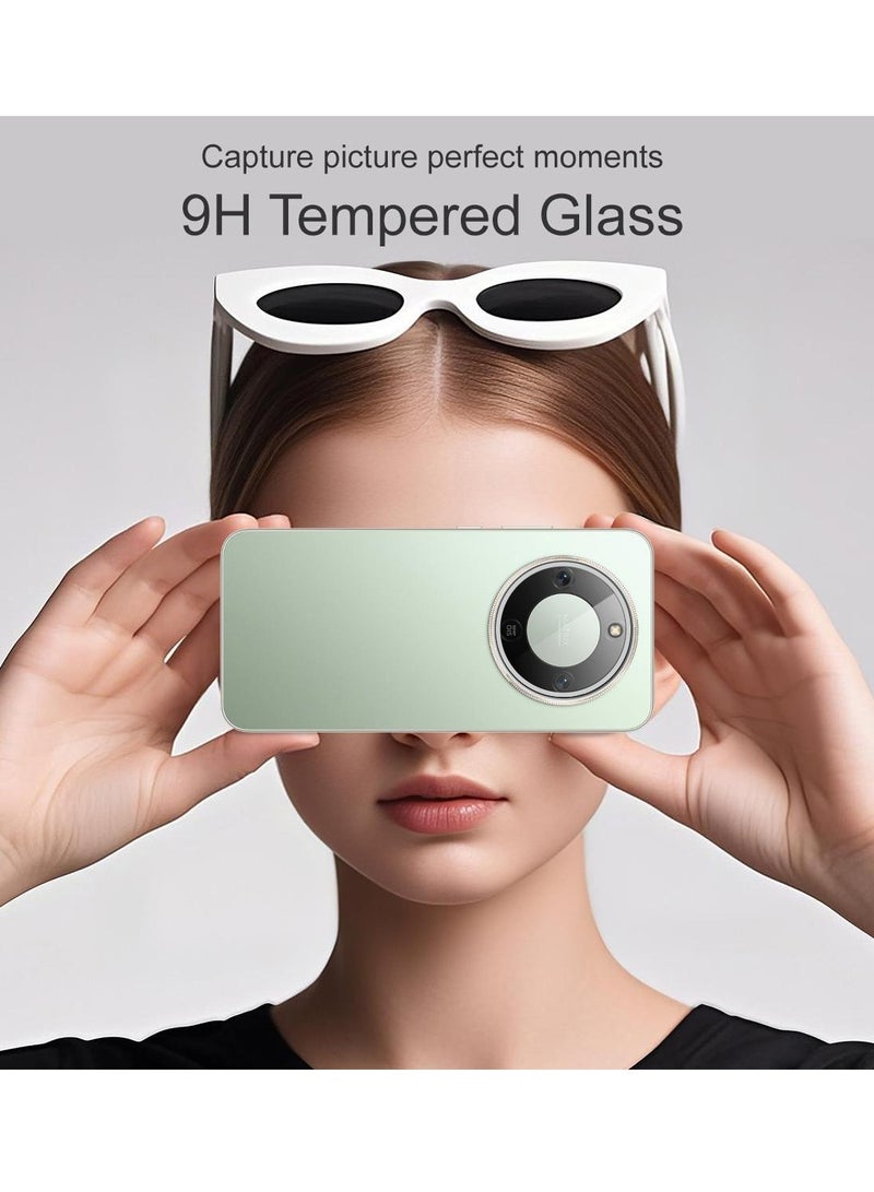 دبليو تيك واقي عدسة كاميرا كامل لهاتف Honor X9d 5G 2025 زجاج مقسى 2.5D (MLGICR) - فضي - Image 3