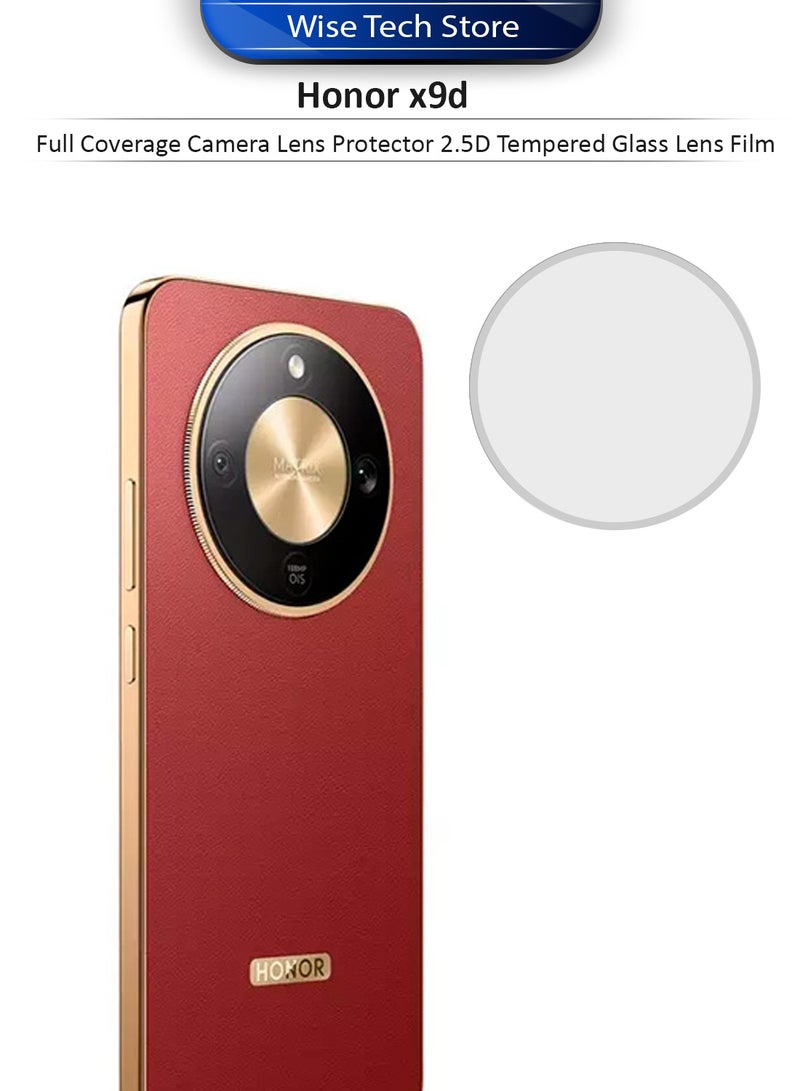 دبليو تيك واقي عدسة كاميرا كامل لهاتف Honor X9d 5G 2025 زجاج مقسى 2.5D (MLGICR) - فضي - Image 1