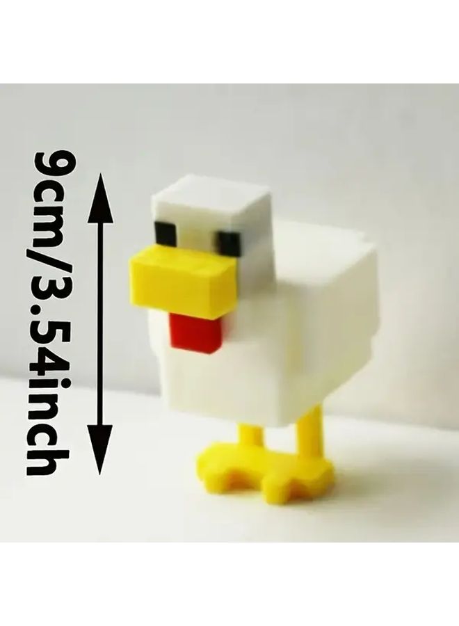 Easter Chicken Pixel Art Figurine Model L Desk Decor For Home Office Gift - Image 5