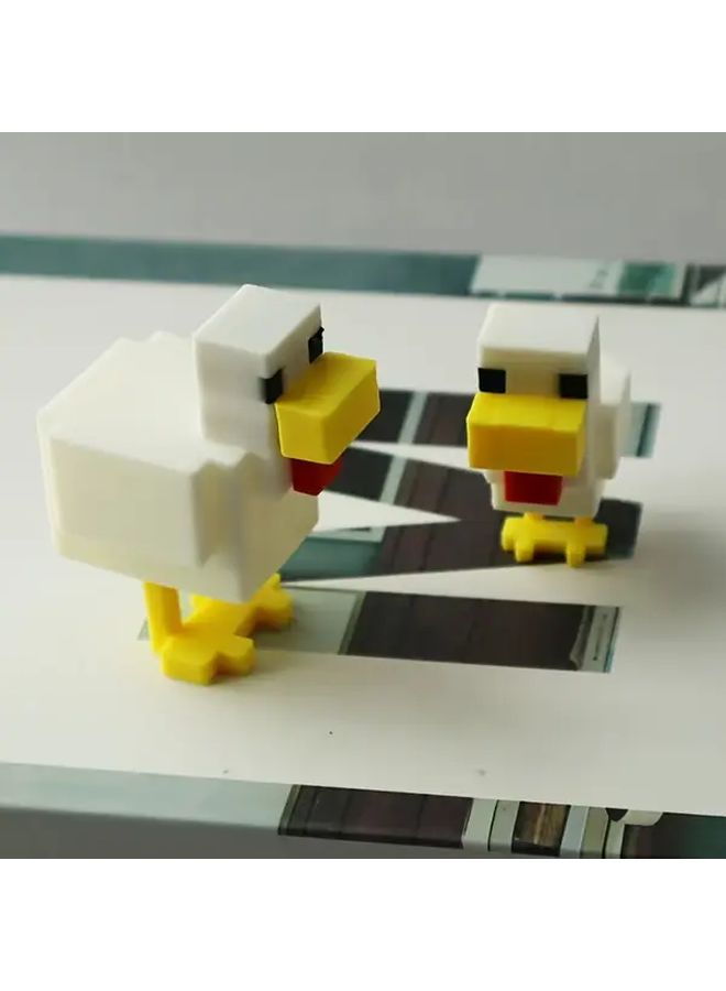 Easter Chicken Pixel Art Figurine Model L Desk Decor For Home Office Gift - Image 4