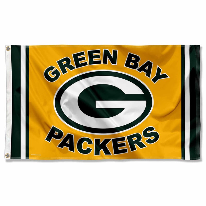 WinCraft Green Bay Packers Gold Flag Large 3x5 Banner - Image 2