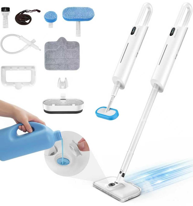 Mxnsewr Steam Mop All-in-one for Floor Cleaning, MultiPurpose Steam Cleaner for Home with LED display screen - Image 1