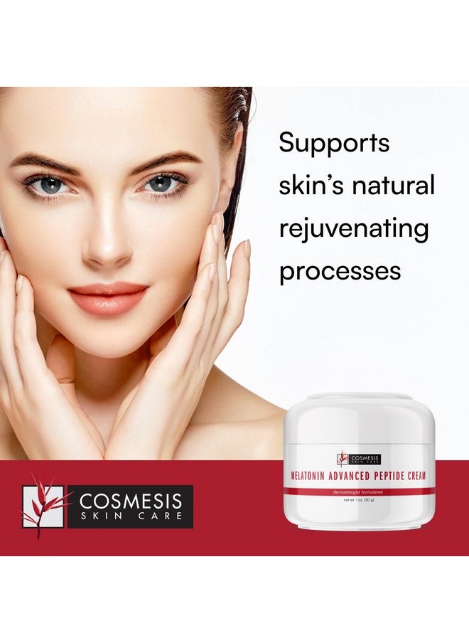 Cosmesis Skin Care Melatonin Advanced Peptide Cream For Youthful Skin Supports Nightly Natural Renewal 1 Oz Cosmesis  - Image 2