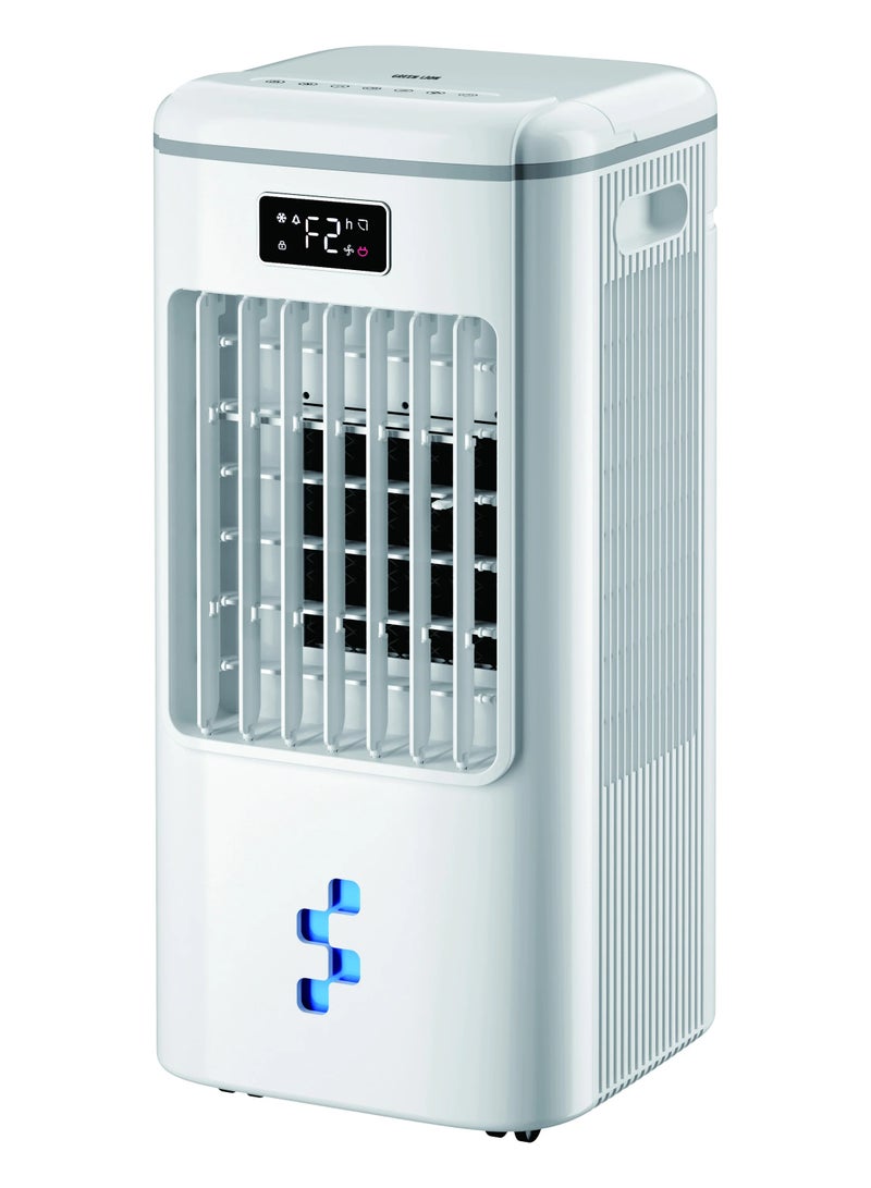 GREEN LION Air Cooler 6L Water Tank 75W Portable Evaporative Cooler with HEPA Filter, Humidifier, Remote Control, LED Display and 360 Caster Wheels AC-200 White - Image 1
