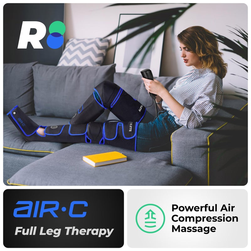 REATHLETE Leg Massager - Full Leg Massager for Circulation and Pain Relief, 4 Modes of Massage | Thigh, Calf, Foot Massager | Air Compression Leg Massager - Image 2