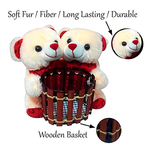 Saugat Traders Birthday Gift for Kids-Toddler-Gift Pack of Teddy Bear Pen Stand/Holder for Study Desk-Room Decor-Sister-Brother - Image 2