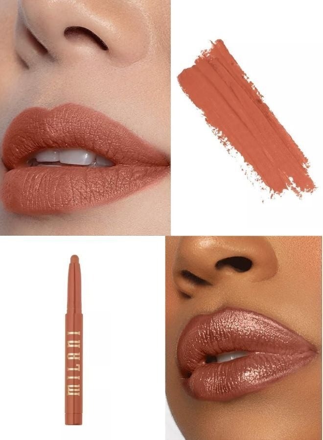 Milani Ludicrous Matte Lip Crayon Long Lasting Cream-to-Matte Lip Color, Matte Lip Color Stock With Glide-On Formula, Vegan & Cruelty-Free ( 110 No Curfew ) 1.4g - Image 2