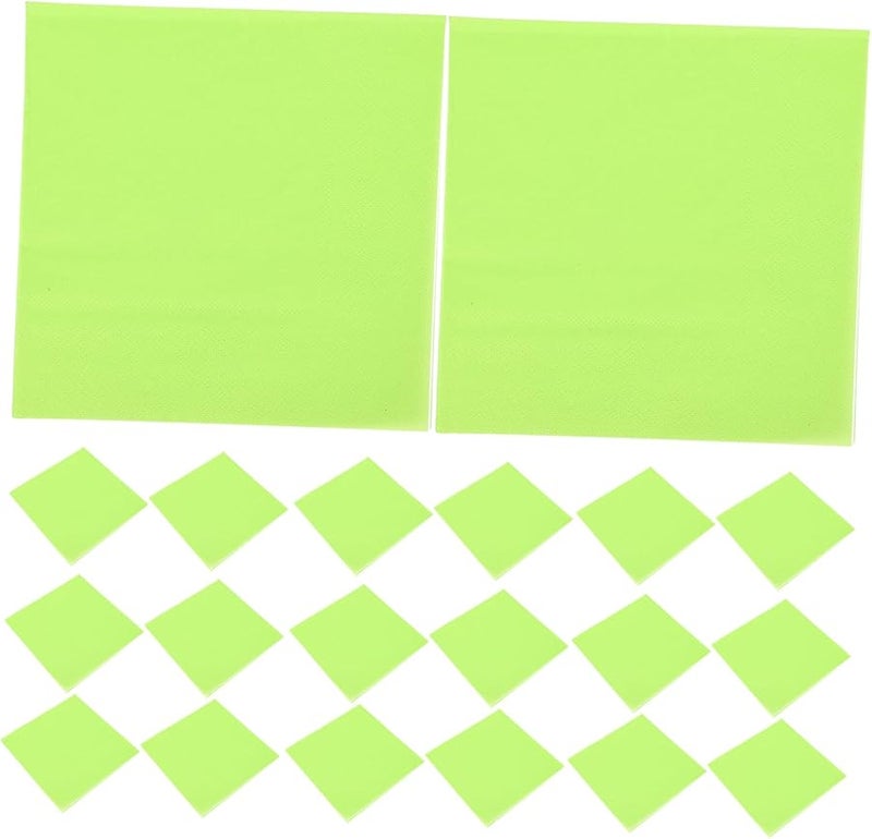 مناديل ورقية مزدوجة 20 قطعة ناعمة وماصة للاستخدام لمرة واحدة للحفلات والأعراس وترتيب الطاولات - Image 1