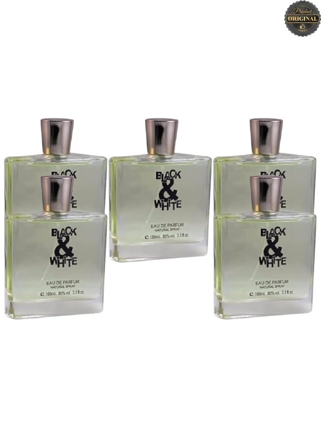 تي أر آي 5 قطع عطر بلاك اند وايت 100مل - Image 1