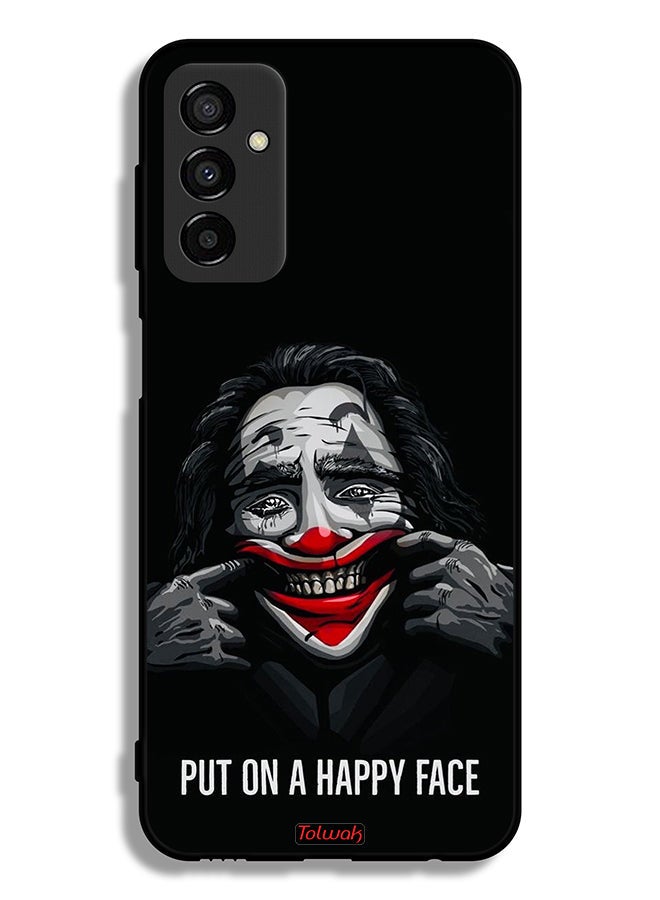Tolwak Samsung Galaxy M23 Protective Case Cover Put On Happy Face - Image 2