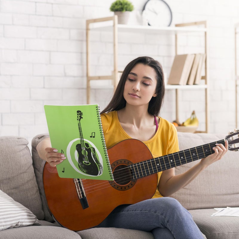 INKNOTE Guitar Tablature Notebook Blank Music Tabs Journal for Composition Songwriting and Recording of Yous Song Paperback 11.2 X 8.3inch - Image 4