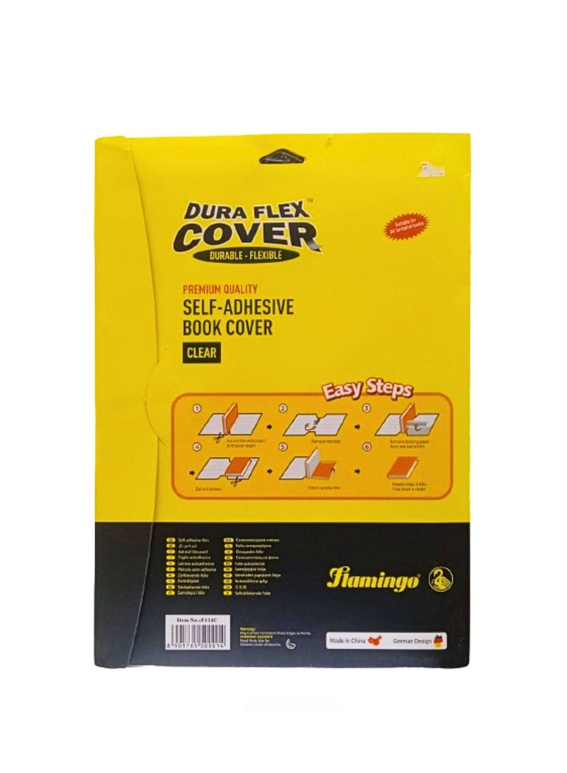 Flamingo Dura Flex Cover Self Adehsive Book Cover Emobossed 10 Sheets 525 x 375mm - Image 2