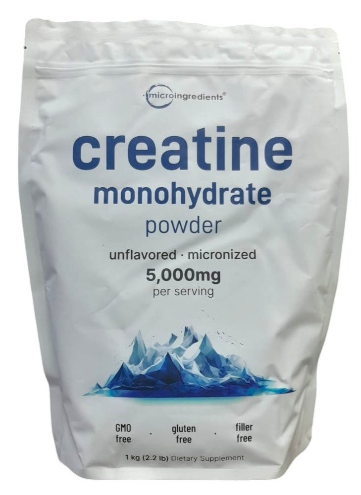 Micro Ingredients - Creatine Monohydrate Powder 5000mg - (2.2 lb) - Image 1