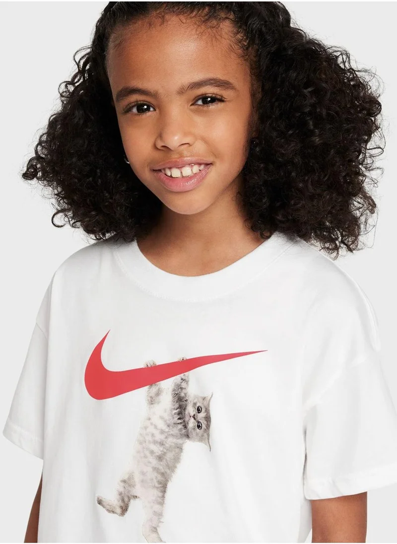 نايكي Youth Nsw Boxy Hang In Theret-Shirt