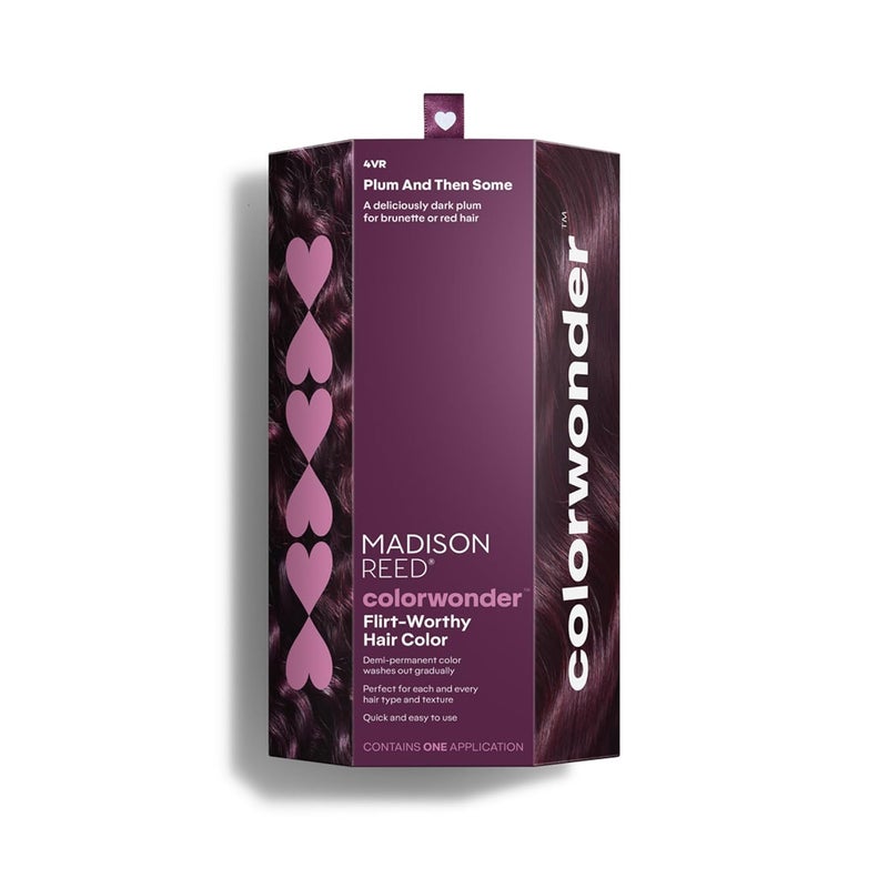 Madison Reed colorwonder DemiPermanent Hair Color Effortless AtHome Hair Dye AmmoniaFree CrueltyFree Plum And Then Some 4VR Darkest Plum Pack of 1