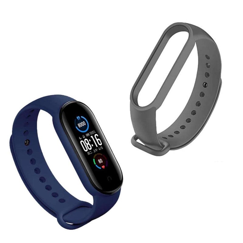 INEFABLE أحزمة ساعة INEFABLE Mi SmartWatch M5 و M6 الأصلية لساعة Mi M5 و M6 - حزام ساعة سيليكون ناعم قابل للتعديل - الساعة غير مشمولة - Image 2