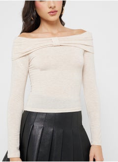 ONLY Off Shoulder Bow Detailed Top  - Image 3