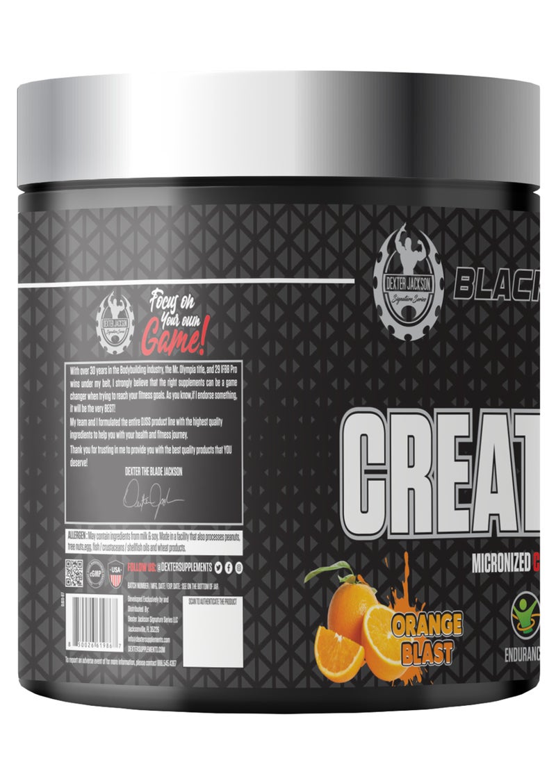 DEXTER JACKSON Black Series Creatine HCL 1500mg - Micronized Creatine for Pure Performance - Orange Blast - Image 2