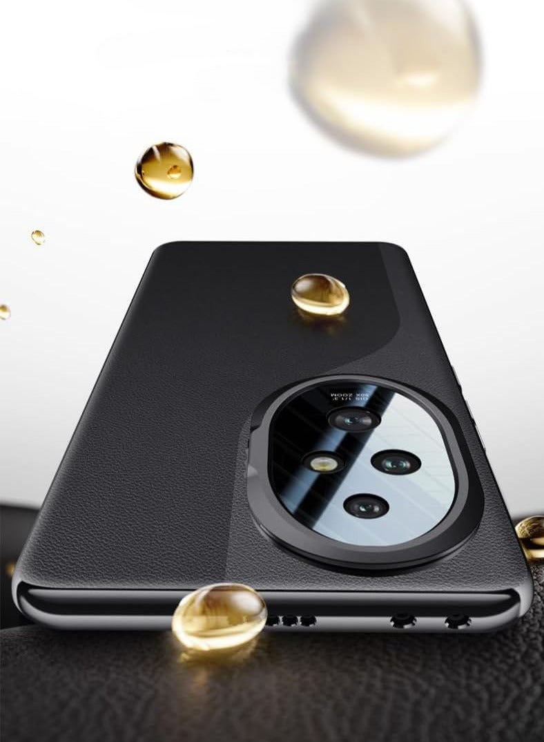 general Luxury PU Leather Case for Honor 200 Pro,with Lens Protection,Back Cover Full Protection Silicone Phone Case for Honor 200 Pro - Image 4