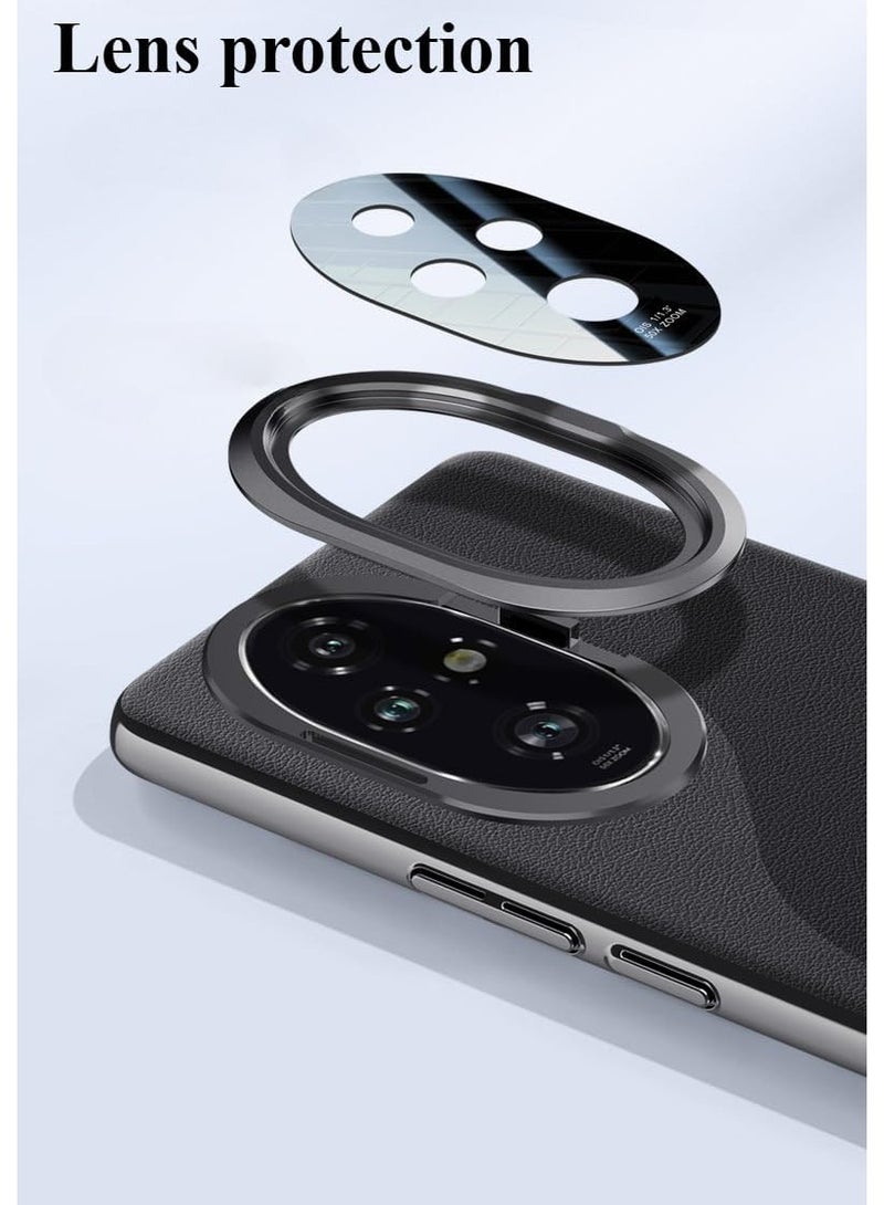 general Luxury PU Leather Case for Honor 200 Pro,with Lens Protection,Back Cover Full Protection Silicone Phone Case for Honor 200 Pro - Image 3