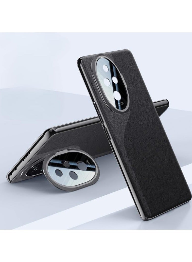 general Luxury PU Leather Case for Honor 200 Pro,with Lens Protection,Back Cover Full Protection Silicone Phone Case for Honor 200 Pro - Image 1