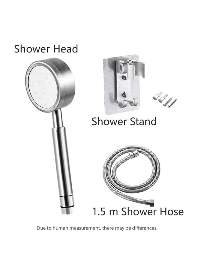 Adjustable Shower Head Holder Set with 1.5m Hose, High-Pressure Shower Head, Easy to Install for Bathroom  - Image 1