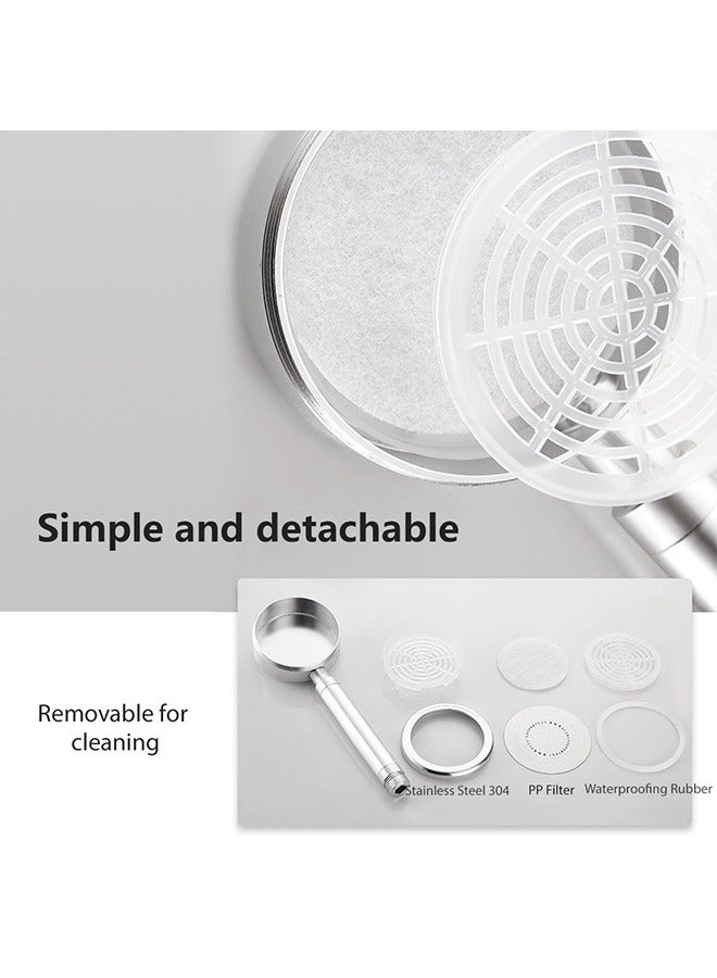 Adjustable Shower Head Holder Set with 1.5m Hose, High-Pressure Shower Head, Easy to Install for Bathroom  - Image 5