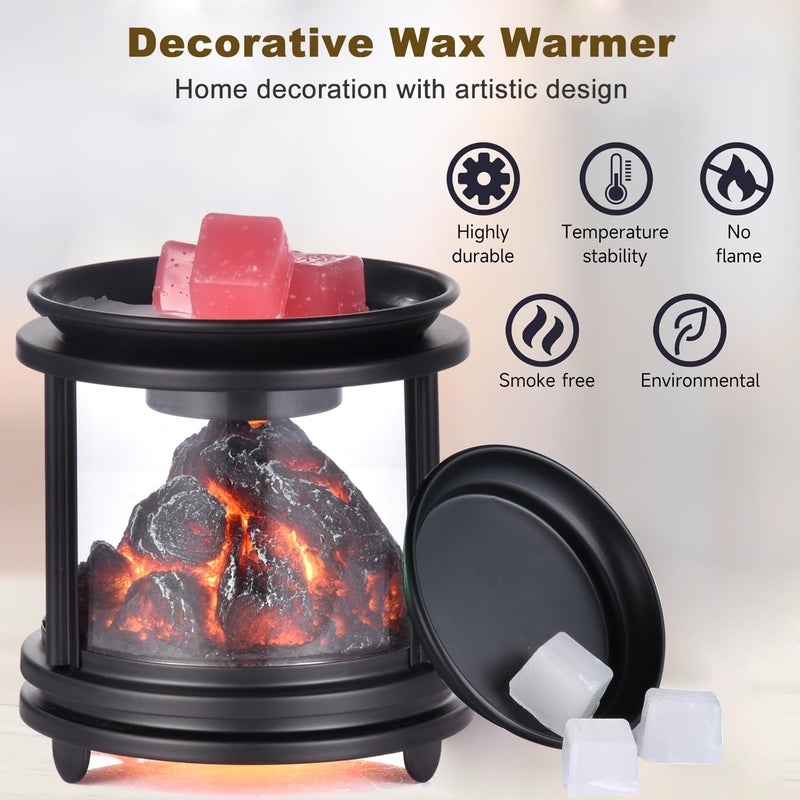 Dicimi Fireplace Wax Warmer â€“ 3D Realistic Flame Effect, Electric Wax Melt Warmer with Bevereage Warmer Function, 18W Energy-Saving Home Decor for Christmas, 60-Day Warranty - Image 5