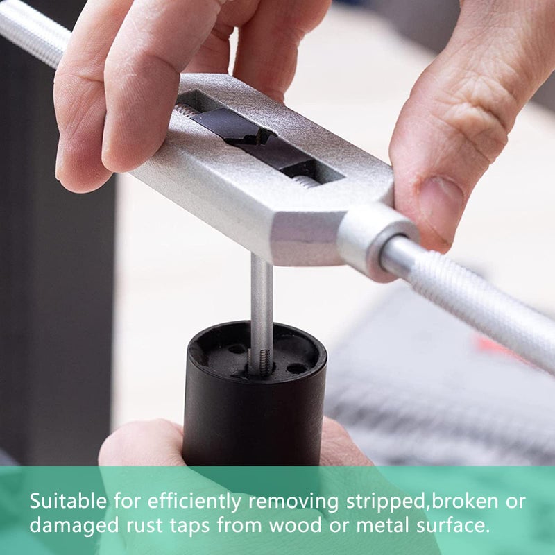 Flylin مستخرج الصمامات، 6 قطع 3/4 فلوته لإزالة البراغي ذات الرأس المكسور 3 أنواع مجموعة مستخرج الصمامات المصنوعة من الصلب - Image 2