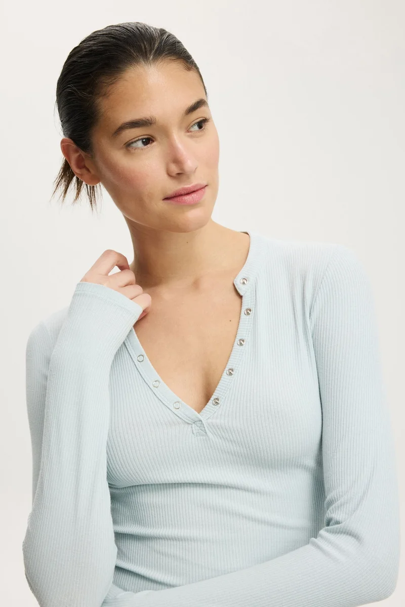 Cotton On  Ryan Henley Long Sleeve for Women | Best Price UAE
