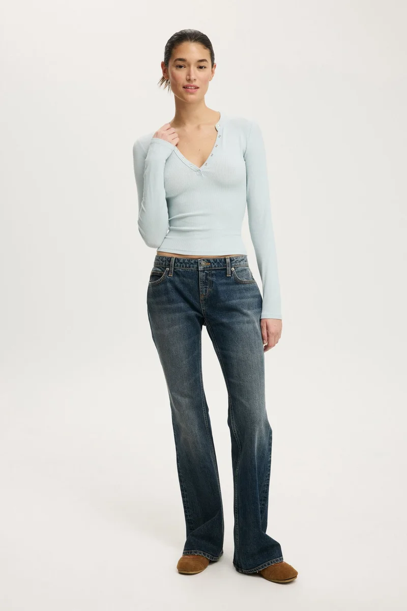 Cotton On  Ryan Henley Long Sleeve for Women | Best Price UAE
