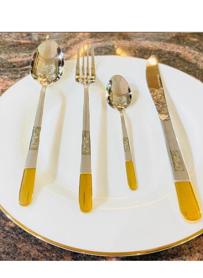 Arshia Archiia Stainless Steel Cutlery Set, 86 Pieces - Silver 