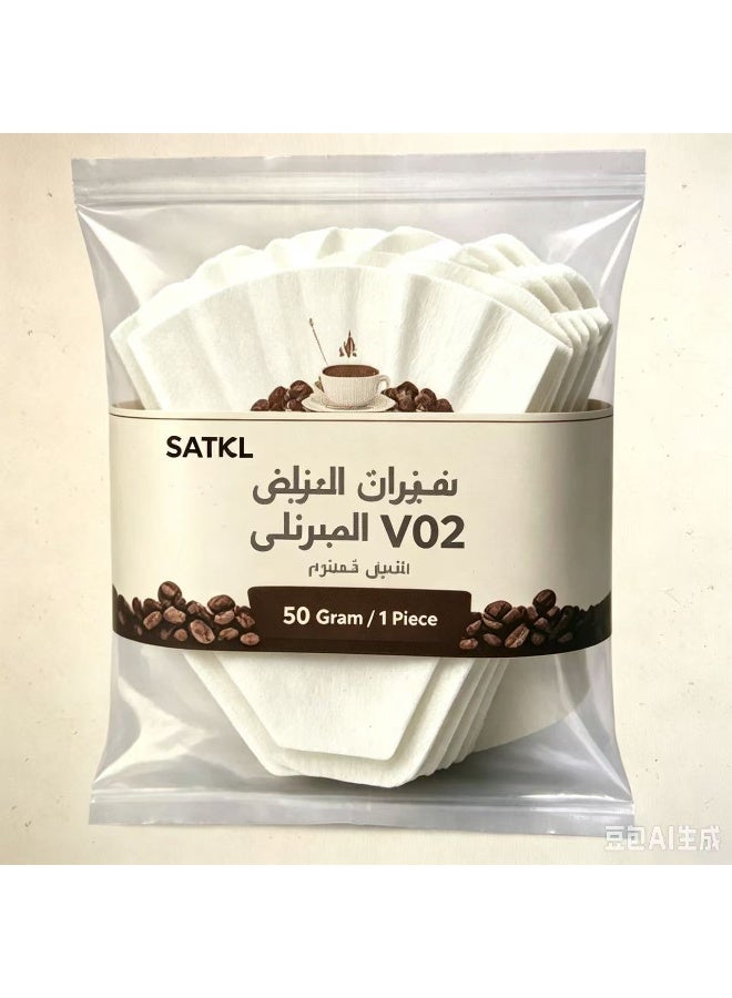 SATCL Cone Coffee Filter in White V60 size having 100 Pieces Disposable Paper - Coffee Filter - Image 2