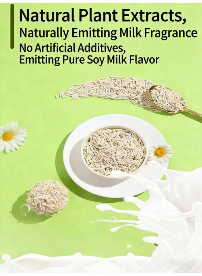 2 Packs Cat Litter Fast Clumping, Flushable, Ultra Absorbent, 100% Natural Ingredients Litter, Water Dissolvable, Really Dust-Free, Low Tracking  Tofu Litter (Bamboo charcoal flavor) - Image 4